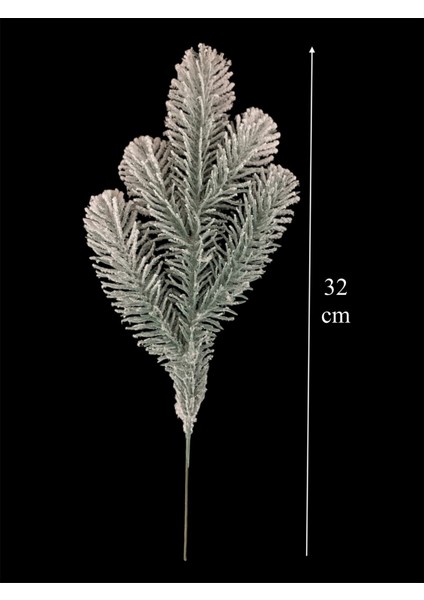 Yılbaşı Karlı Çam Dalı Ithal Gerçek Görünümlü 1 Adet modelleri