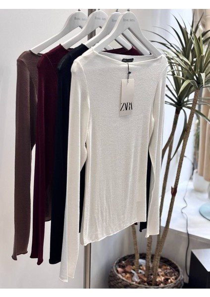 Transparan Kayık Yaka Bluz indirimleri