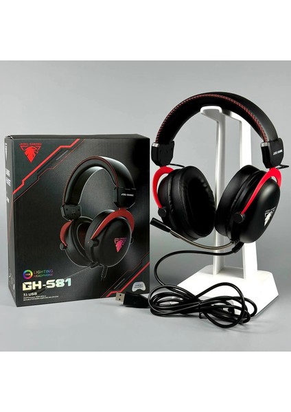 GH-581 Profesyonel Headset Pro 7.1 USB Girişli Rgb Gaming Oyuncu Kulaklığı fiyatları