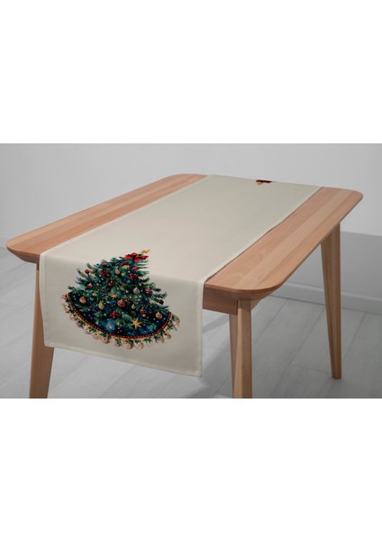 Dijital Baskılı Runner - Yılbaşı / Christmas Desenli - 140X40 cm modelleri