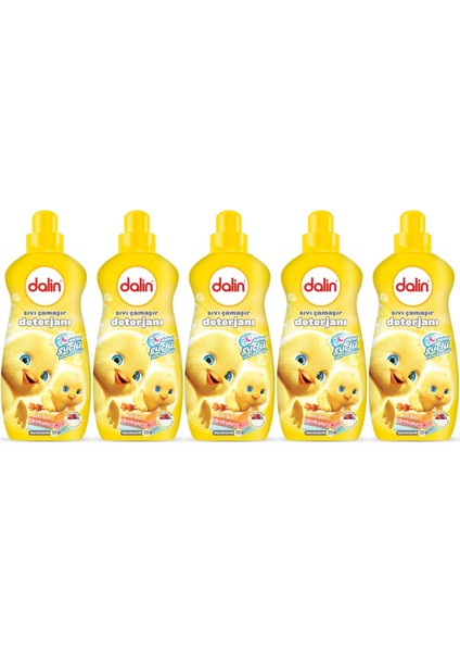 Çamaşır Deterjanı 1.5lt Bıcı Bıcı Kokulu (Hassas ve Hipoalerjenik Formül) (5 Li Set)