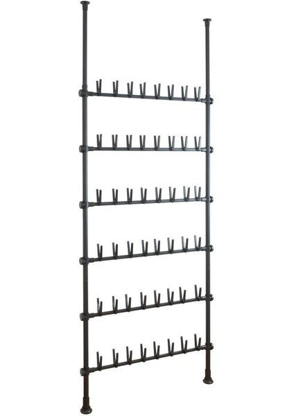 Teleskopik Tavan-Duvar Arası Ayarlanabilir Ayakkabılık 48 Çift Kapasiteli modelleri