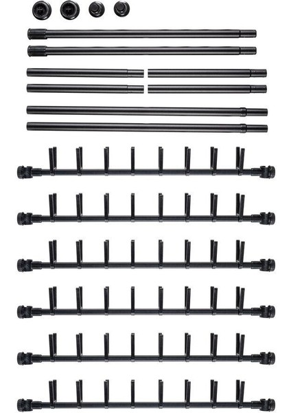 Teleskopik Tavan-Duvar Arası Ayarlanabilir Ayakkabılık 48 Çift Kapasiteli indirimleri