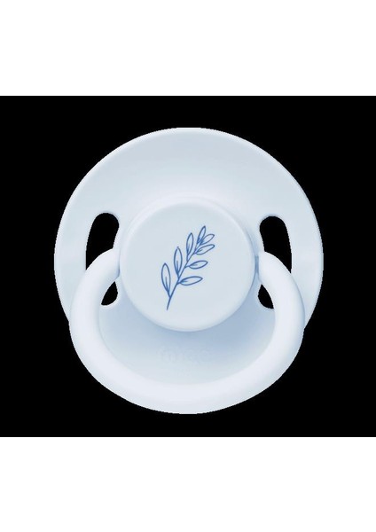 Pure Yuvarlak Uçlu Kauçuk Emzik No:1 0-6 Ay Mavi