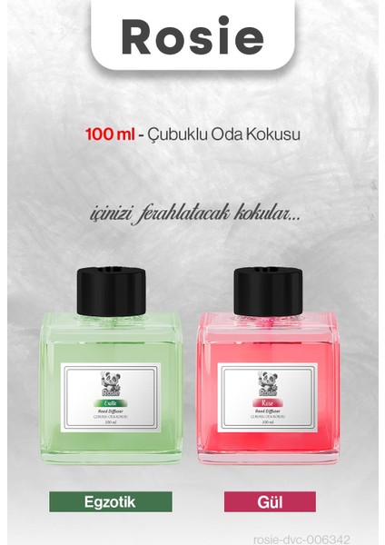 Rosıe Egzotik ve Gül Çubuklu Oda Kokusu 100 ml