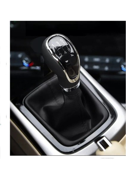 Volkswagen Golf 7 Uyumlu Vites Körüğü Siyah Deri Siyah Dikiş