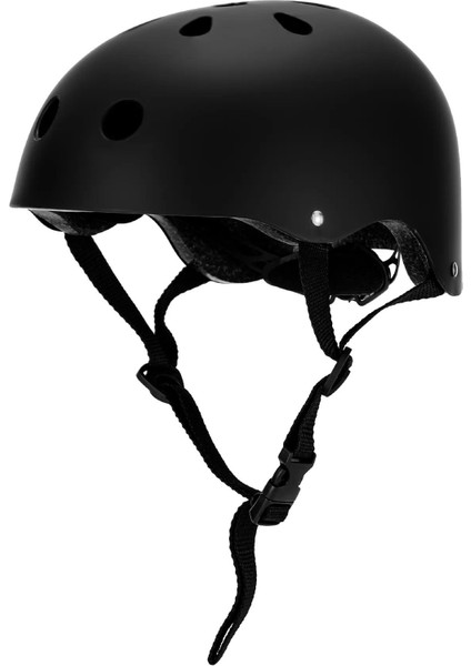 Bisiklet Kaskı – Bisiklet, Scooter, Kaykay, Dağcılık ve Arama Kurtarma Uyumlu 51-58 cm Siyah