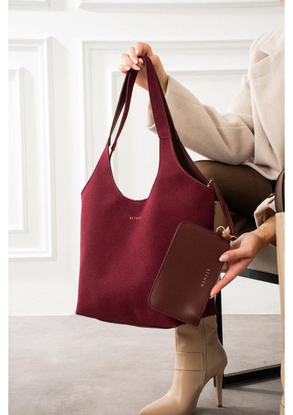 Süet Deri Kadın Çantası