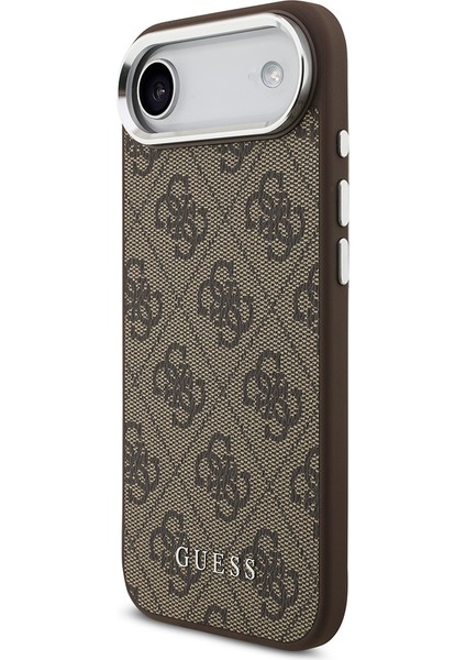 iPhone 17 Air Uyumlu Kılıf Guess Lisanslı M-Safe Özellikli 4g Klasik Yazı Logolu Kapak Kahverengi fiyatları