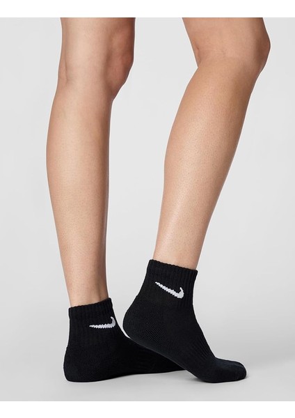 Everyday Cush Unisex Siyah 3'lü Çorap