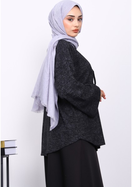 Siyah Ön Bağlamalı Yumoş Kimono fırsatları