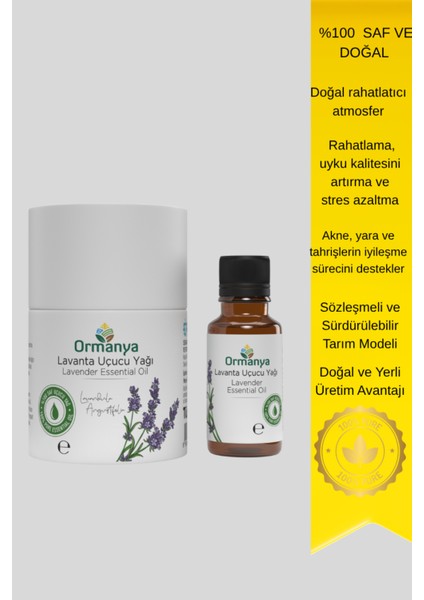 Lavanta Distilasyon Uçucu Yağı 10 ml