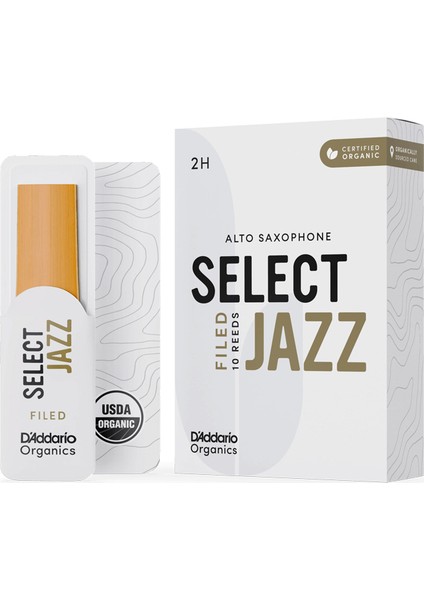 D'addario Woodwinds Organic Select Jazz Alto Saksafon Kamışı No:2 Hard
