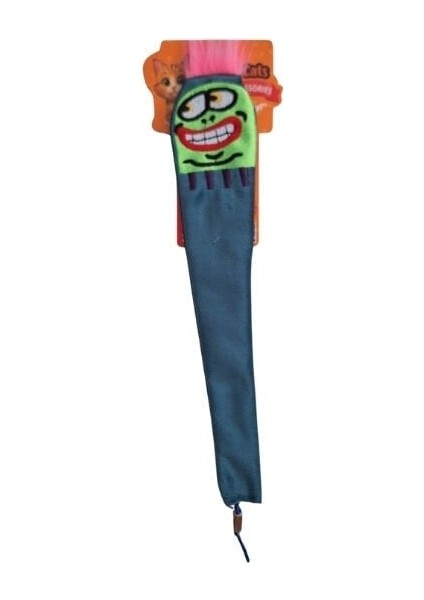 Petzzcats Crazy Matatabili ve Çıngırak Sesli Peluş Kedi Oyuncağı Pembe/yeşil 36X6 cm