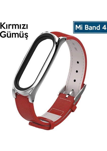 Mijobs Xiaomi Mi Band 5-4 Pu Deri Kayış KORDON-(5775) - M990K504-R62990 fiyatları
