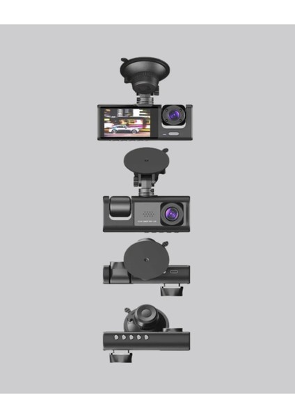 Full Hd Üç Kameralı Araç Kamerası 170° Geniş Açılı ve Park Destekli fiyatları