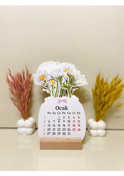 2026 Masa Takvimi Papatyalı Masa Takvimi Takvim