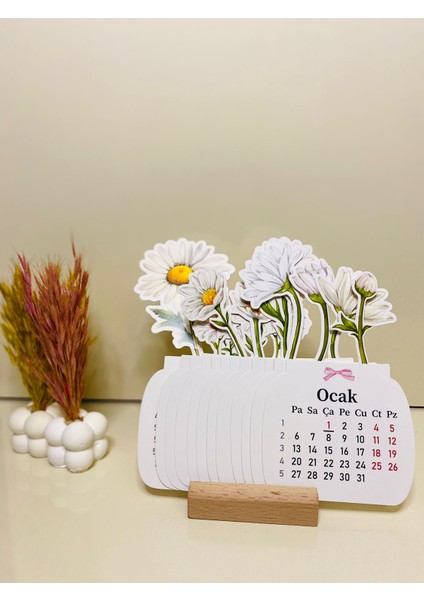 2026 Masa Takvimi Papatyalı Masa Takvimi Takvim modelleri