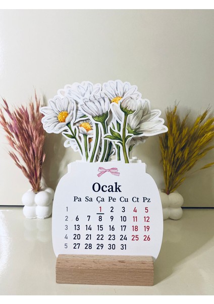 2026 Masa Takvimi Papatyalı Masa Takvimi Takvim