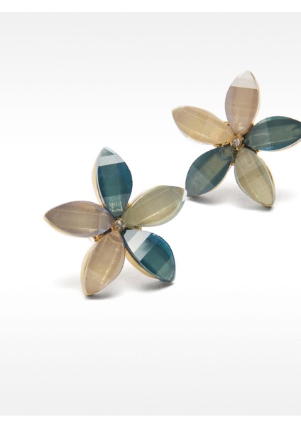 Çiçek Motifli Resin Küpe fiyatları