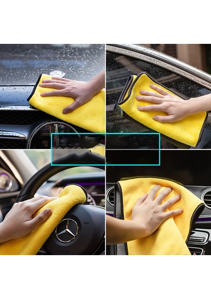 Mikro Fiber Arac Kurulama ve Yıkama Bezı Sarı (50*70O fırsatları