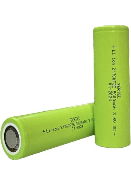 INR21700 3.7V 5000 Mah 3c Li-Ion Şarjlı Pil