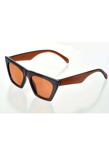Kahverengi Çerçeve Cat Eye Kadın Güneş Gözlüğü - Moda Gözlük fiyatları