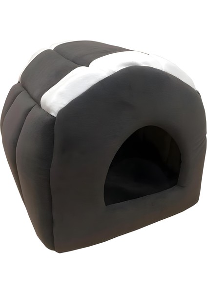 Kedi ve Küçük Köpek Kulübesi Gri 40X40X38CM