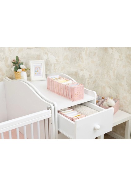 Baby Akordiyon Organizer Çekmece Düzenleyici Small (Pembe) -04102 ( Lisinya )