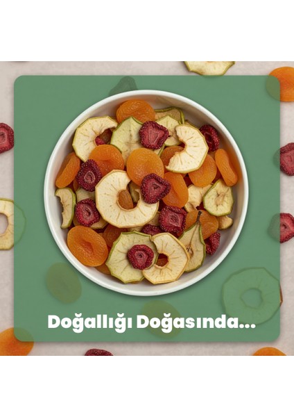Yayla Esintisi Kurutulmuş Meyveler (Armut/elma/çilek/kayısı) 50 gr indirimleri