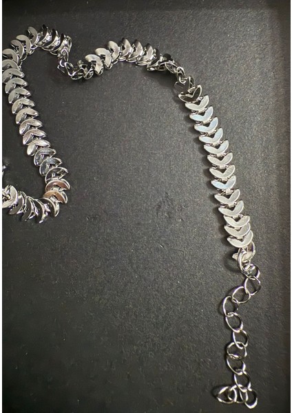 Zarif Kadın Çelik Takı – Balık Kılçığı Desen -Gümüş Renk Balık Kılçığı Model Bileklik-Dayanıklı Paslanmaz Çelik Bileklik fiyatları