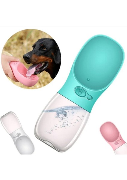 Taşınabilir Köpek Su Şişesi – Dökülme Önleyici Kapaklı, Saplı Seyahat Dostu Evcil Hayvan Su Kabı, Karışık Renk (Stok Durumuna Göre)