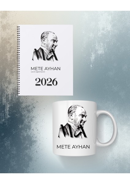 Öğretmenler Gününe Özel Isme Özel Ajanda Planlayıcı ve Kupa Bardak Seti fiyatları