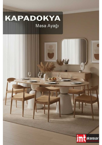 Kapadokpa 72 cm (2 Adet)Yemek Masası ve Ofis Masası Ayağı Beyaz fiyatları