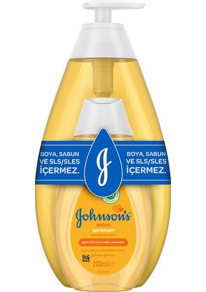 2 Adet Johnson's Baby Şampuan 750 ml + 200 ml Avantaj Paket fiyatları