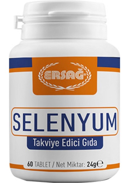 Selenyum Takviye Edici Gıda 60 Tablet