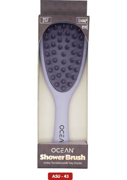 Duş Tarağı Yumuşak Silikon Saç Yıkama & Saç Derisi Masaj Tarağı