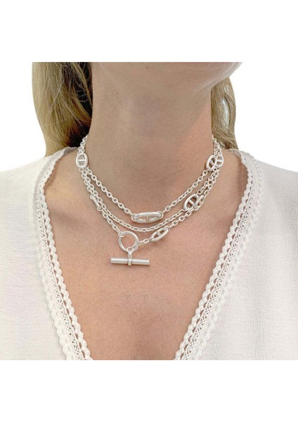 Çok Fonksiyonlu Altın Renk Çelik Kolye modelleri