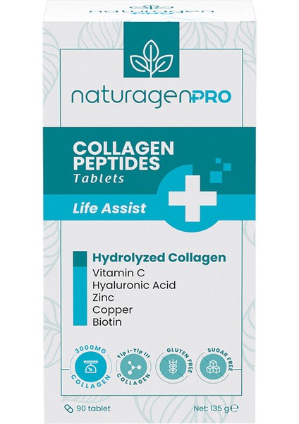 4 Adet Naturagen Pro Collagen Peptides Tablets - 90 Tablet fiyatları