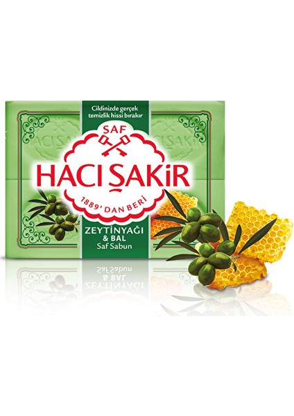 4 Adet Hacı Şakir Banyo Sabunu Zeytinyağı&bal 600 G
