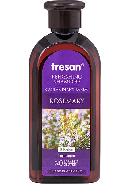 4 Adet Tresan Şampuan 300 ml Biberiye Canlandırıcı Bakım