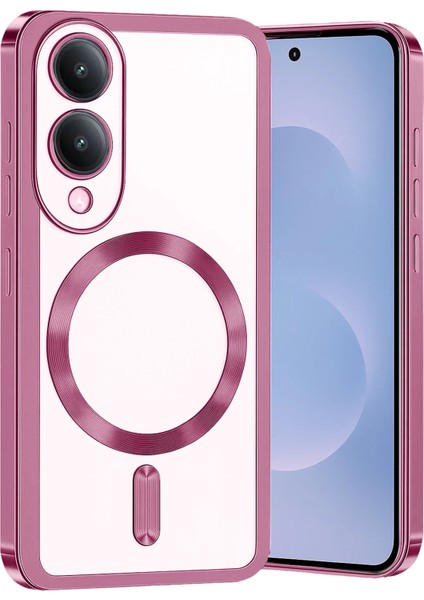 Xmpdby Newface Samsung Galaxy S25 Edge Kross Magneticsafe Kapak - Rose