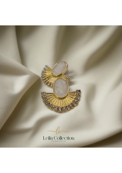 Taşlı Stainless Steel Mineli Küpe