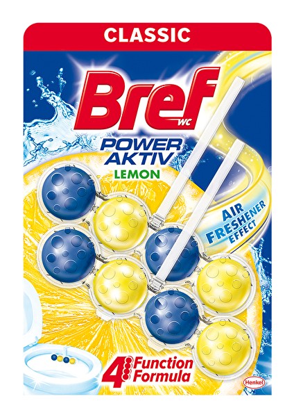 2 Adet Bref Power Aktiv Wc Temizleyici Blok 2'li Limon