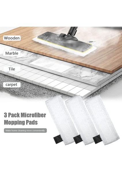 Karcher Sc2 Sc3 Sc4 Sc5 Easyfix Buharlı Temizlik Makinesi Yedek Mop,el ve Zemin Aparat Seti-2 Parça