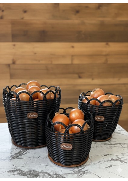 Raddancore Üçlü Soğanlık Seti/soğan Sepeti modelleri