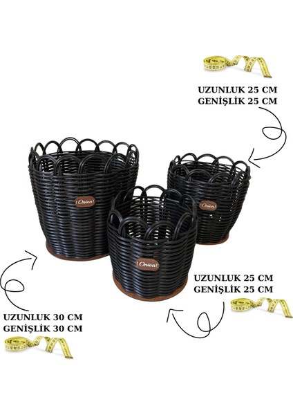 Raddancore Üçlü Soğanlık Seti/soğan Sepeti