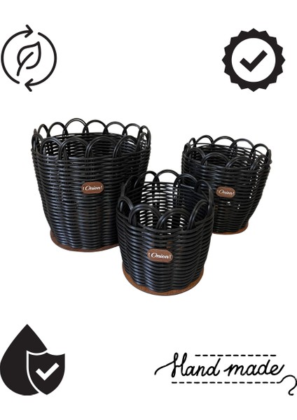 Raddancore Üçlü Soğanlık Seti/soğan Sepeti