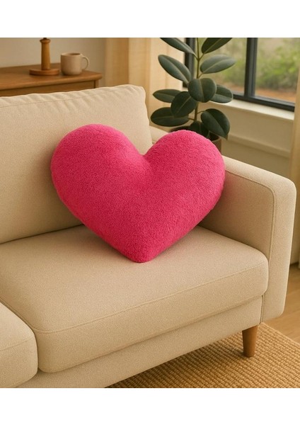 Teddy Iç Dolgulu Kalp Yastık, Kalp Yastık