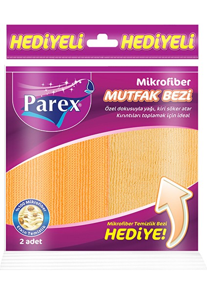 3 Adet Parex Mikrofiber Mutfak Bezi